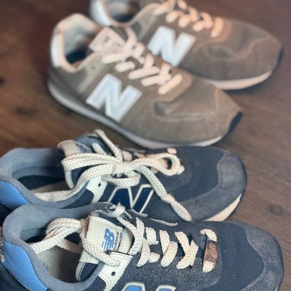 👟 👟  👟👟Two-Pack: New Balance 574 Classic Sneakers - Unisex Lot (Size 23 cm) - Picture 3 of 10